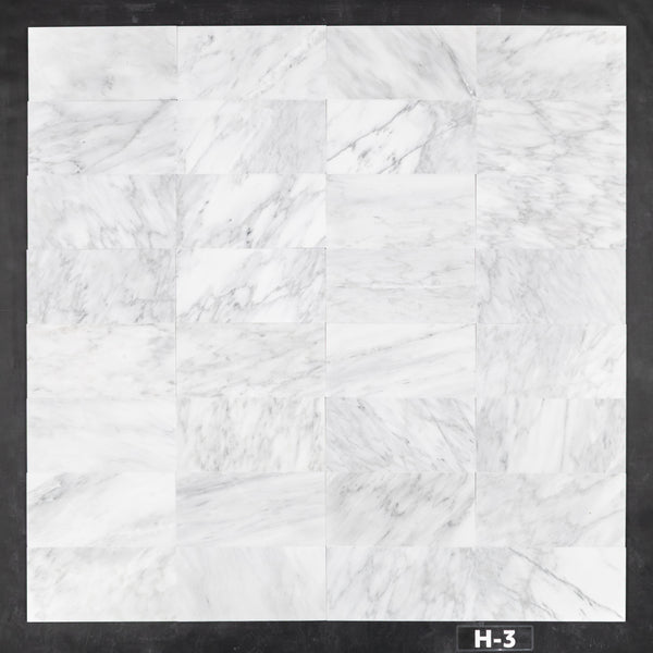 Pearl White 6" x 12" Honed - Elon Tile & Stone