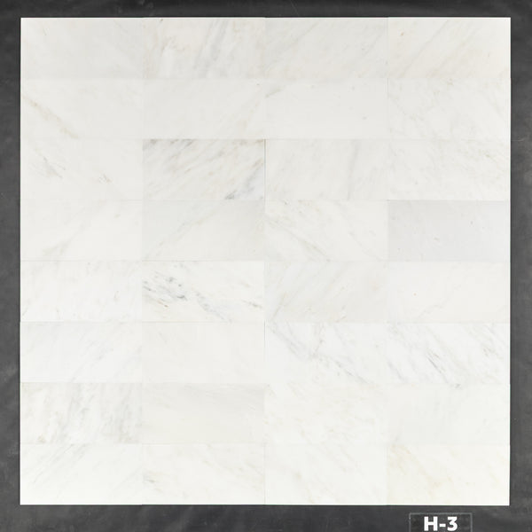 Pearl White 6" x 12" Honed