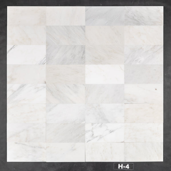Pearl White 6" x 12" Honed - Elon Tile & Stone