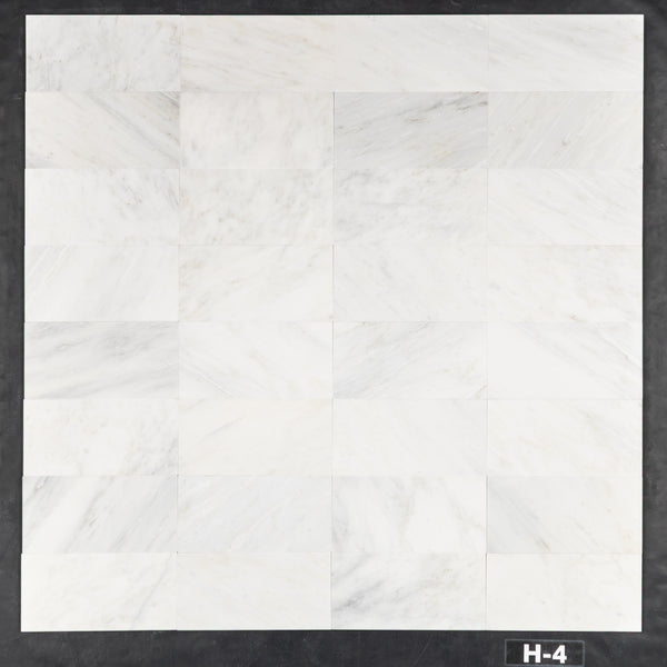 Pearl White 6" x 12" Honed