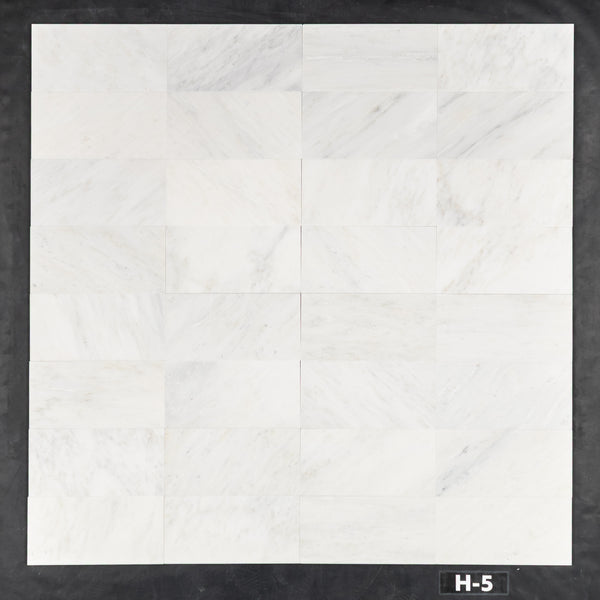 Pearl White 6" x 12" Honed