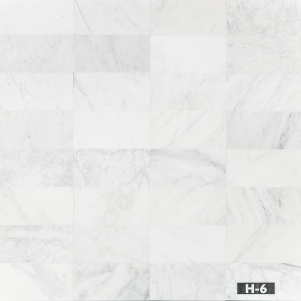 Pearl White 6" x 12" Honed