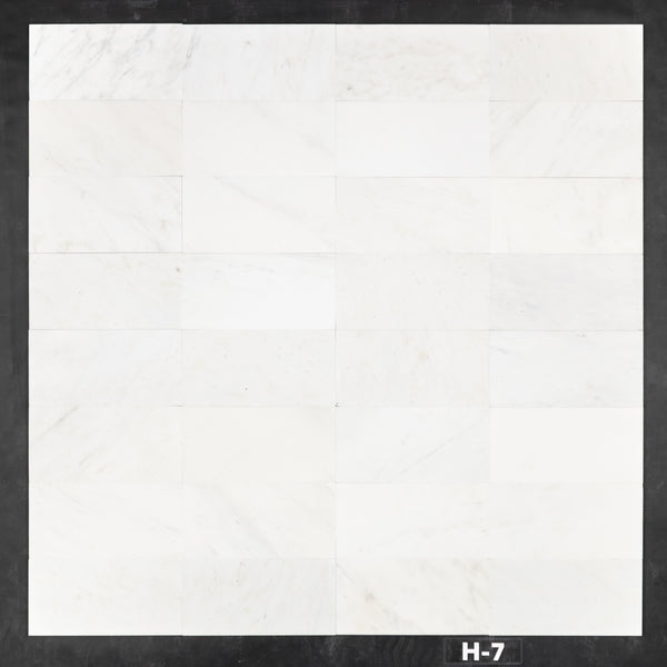 Pearl White 6" x 12" Honed - Elon Tile & Stone