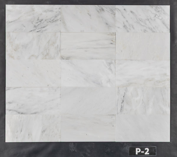 Blanco perla 6" x 12" Pulido