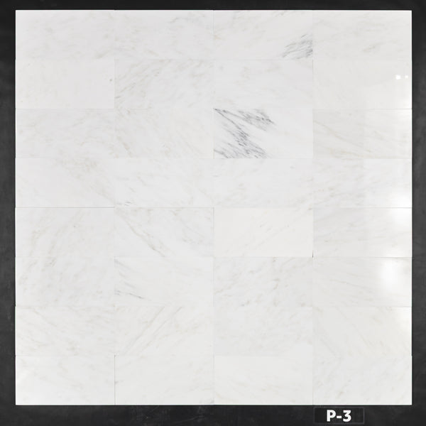 Blanco perla 6" x 12" Pulido