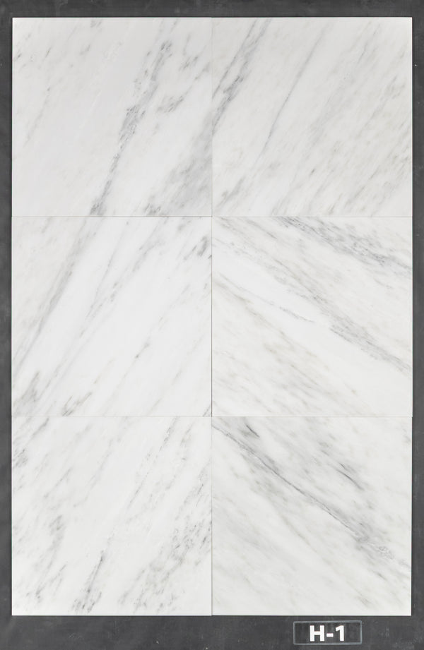 Pearl White 18" x 18" Honed - Elon Tile & Stone