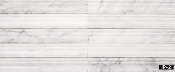 Pearl White Capital Molding Polished - Elon Tile & Stone