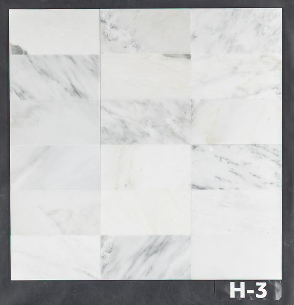 Blanco perla 4" x 8" Pulido