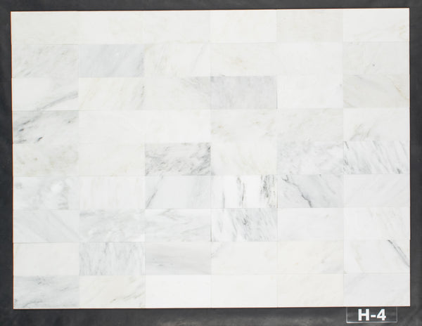 Pearl White 4" x 8" Honed