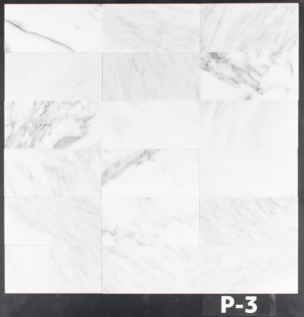 Blanco perla 4" x 8" pulido