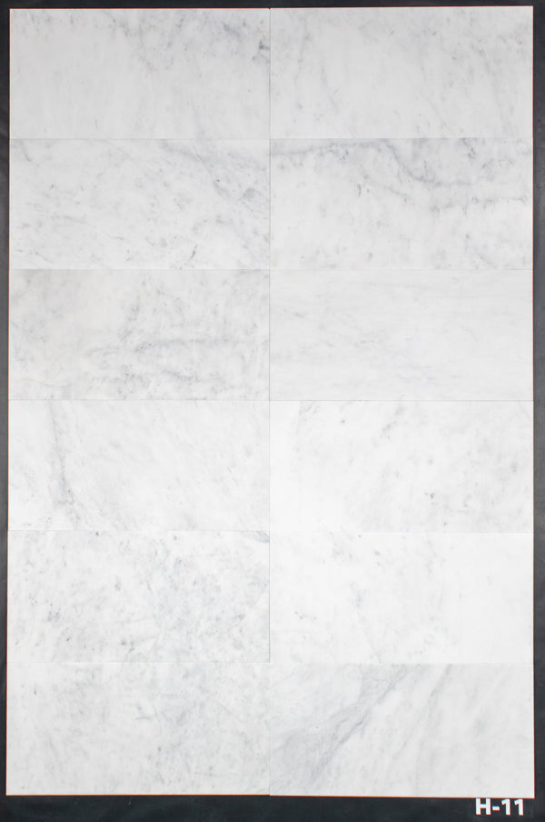 Pearl White 12" x 24" Honed - Elon Tile & Stone
