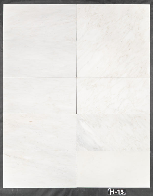 Pearl White 12" x 24" Honed - Elon Tile & Stone