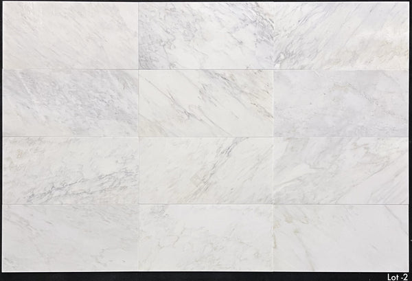 Blanco perla 12" x 24" Pulido