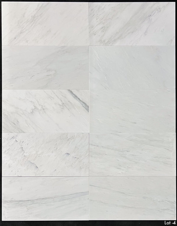 Blanco perla 12" x 24" Pulido