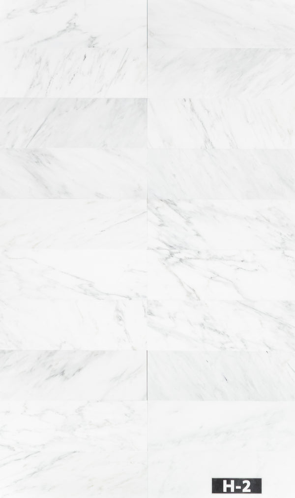 Pearl White 6" x 18" Honed - Elon Tile & Stone