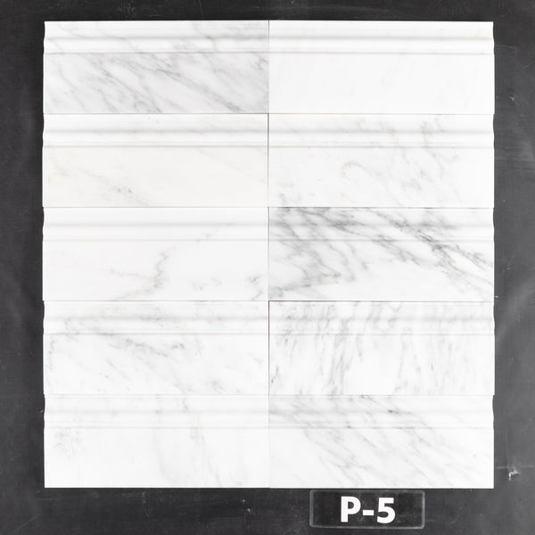 Pearl White Base Molding Polished - Elon Tile & Stone