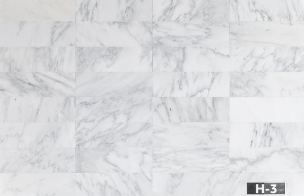 Pearl White 4" x 12" Honed