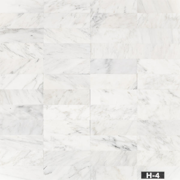 Blanco perla 4" x 12" Pulido