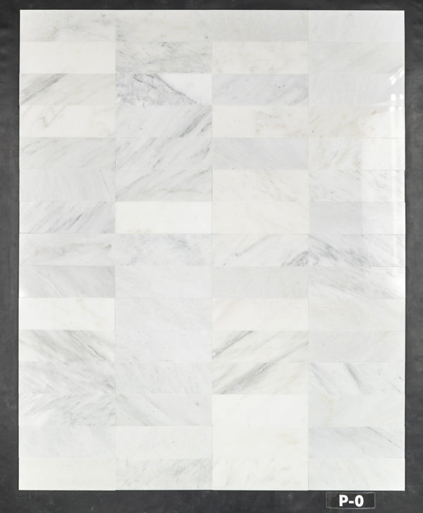 Pearl White 4" x 12" Polished