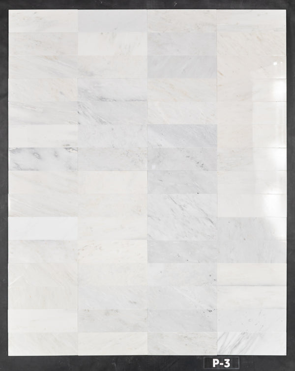Pearl White 4" x 12" Polished - Elon Tile & Stone