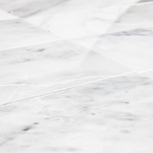 Pearl White 4" x 12" Polished