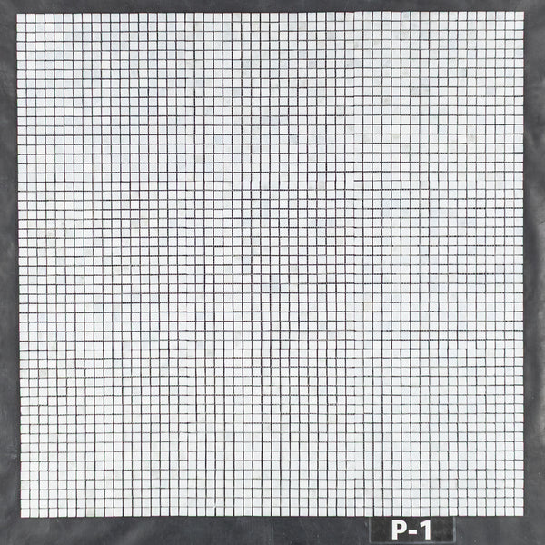 Blue Celeste 5/8" x 5/8" Square Mosaic Polished