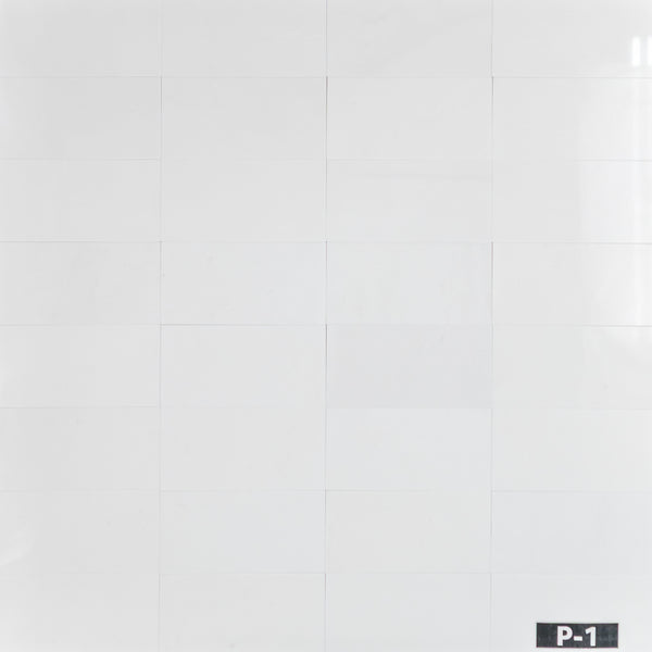 Thassos blanco 6" x 12" pulido 