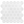 Mosaico hexagonal Thassos blanco de 2