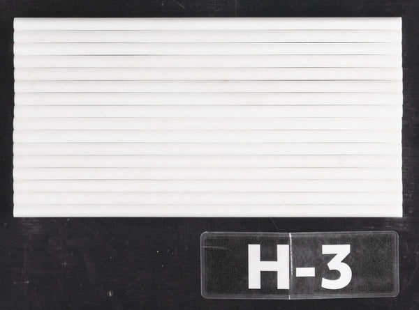 White Thassos Micro Pencil Molding Honed - Elon Tile & Stone