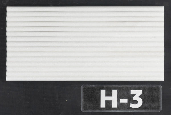 White Thassos Micro Pencil Molding Honed