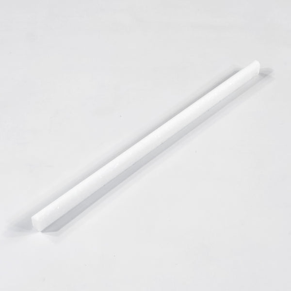 White Thassos Micro Pencil Molding Honed