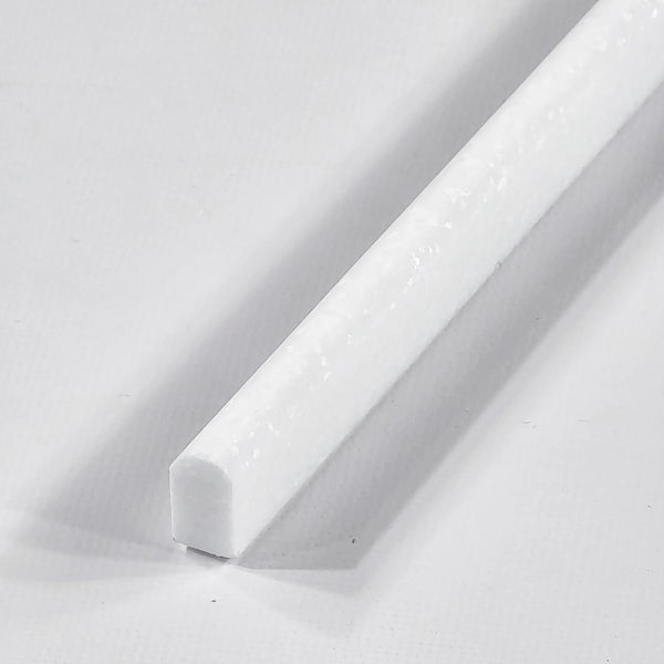 White Thassos Micro Pencil Molding Honed