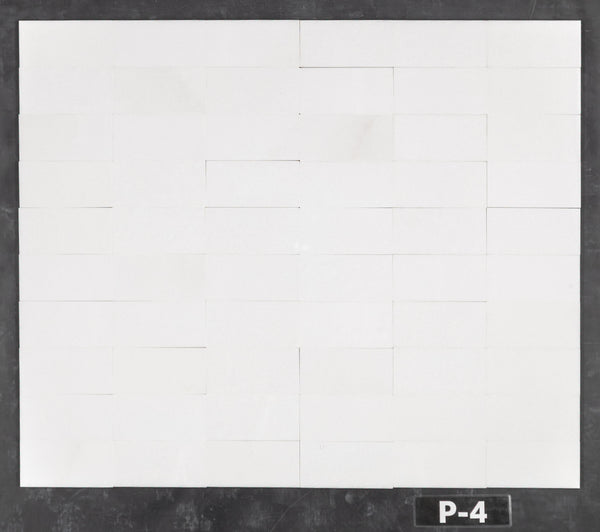 White Thassos 3" x 6" Polished - Elon Tile & Stone