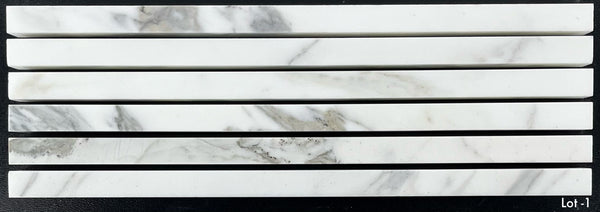 Calacatta Gold Flat Liner Molding Honed