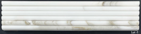 Calacatta Gold Micro Pencil Molding Honed