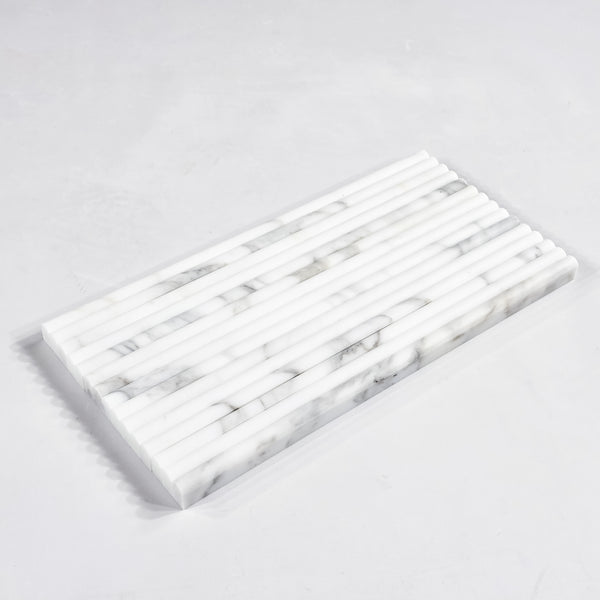 Calacatta Gold Micro Pencil Molding Honed