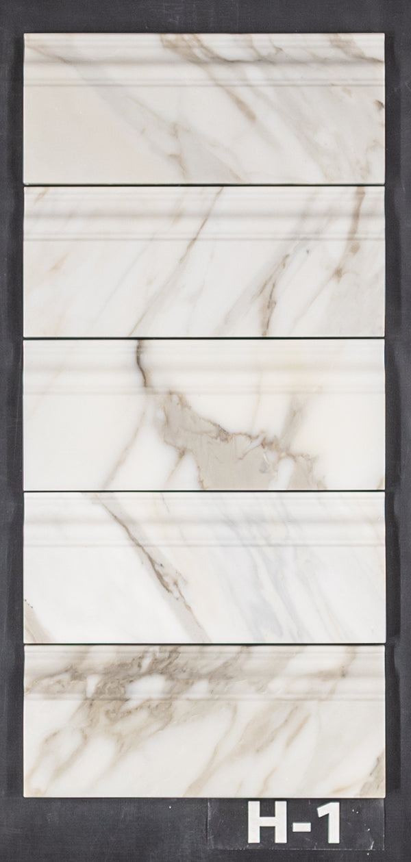 Calacatta Gold Base Molding Honed