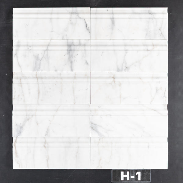 Calacatta Gold Base Molding Honed