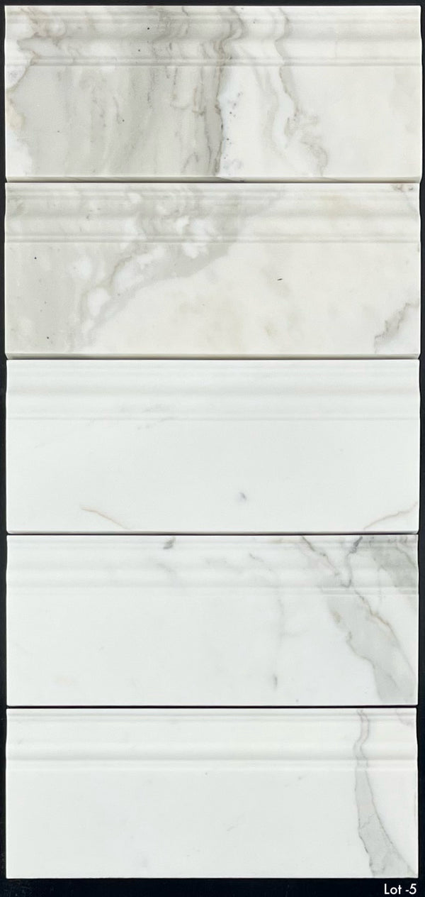 Calacatta Gold Base Molding Honed