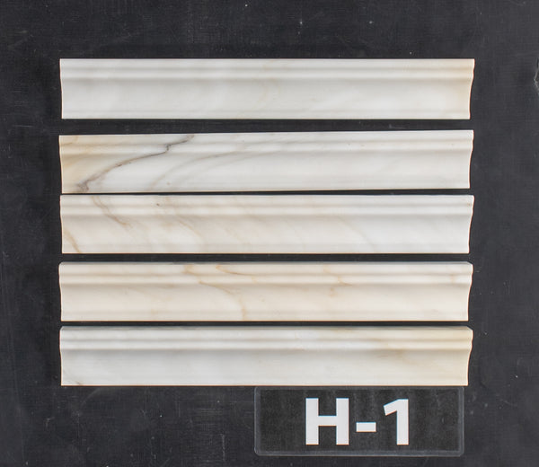 Moldura de capitel Calacatta Gold perfeccionada
