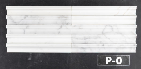 Moldura de capitel Calacatta Gold pulida