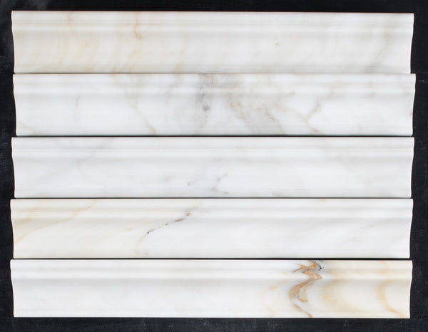Calacatta Gold Capital Molding Polished - Elon Tile & Stone
