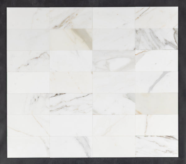 Calacatta Gold 3" x 6" Honed - Elon Tile & Stone