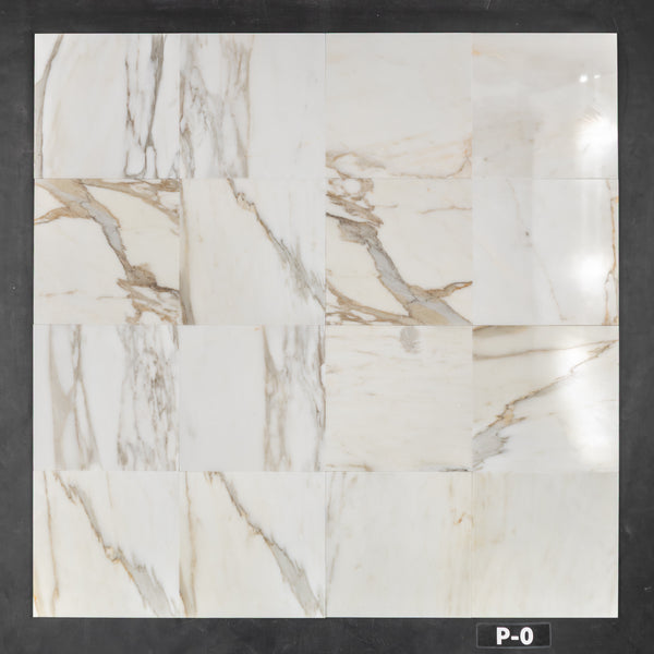 Calacatta Gold 12" x 12" Polished - Elon Tile & Stone