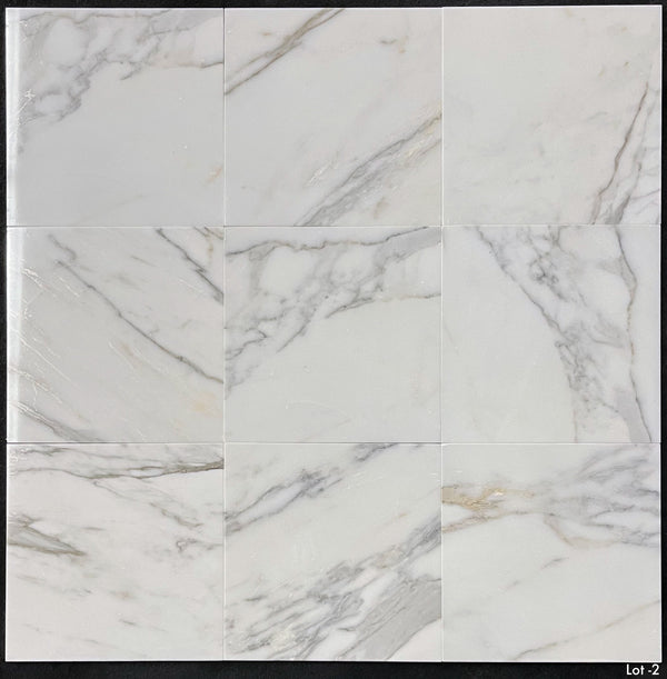 Calacatta Gold 12" x 12" Polished - Elon Tile & Stone
