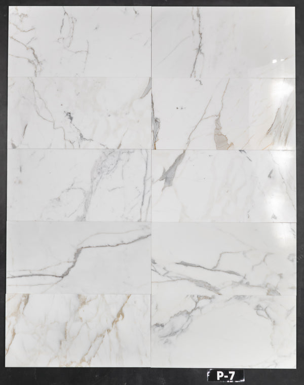 Calacatta Gold 12" x 24" Polished - Elon Tile & Stone