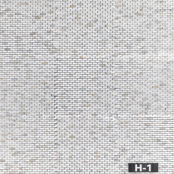 Calacatta Gold Micro Brick Mosaic Honed - Elon Tile & Stone
