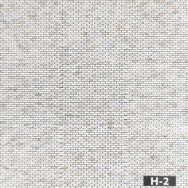Calacatta Gold Micro Brick Mosaic Honed