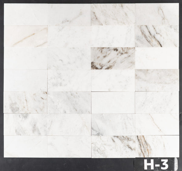 Bianco Oro 3" x 6" Pulido