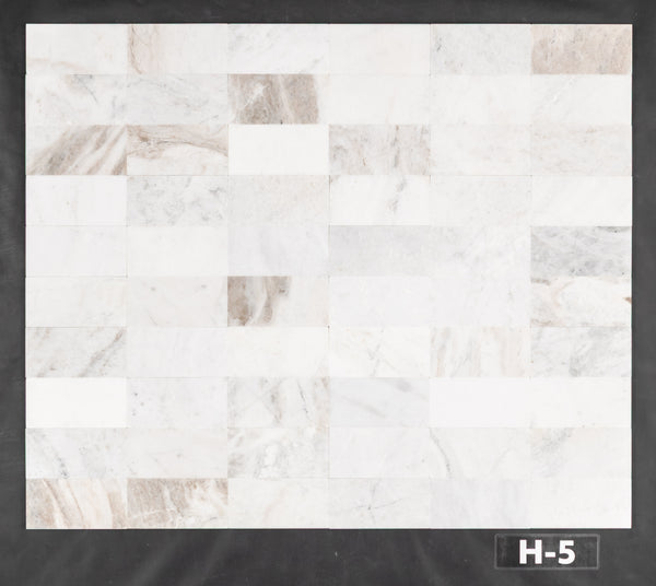 Bianco Oro 3" x 6" Pulido